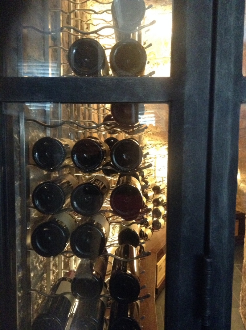 Left Sidelight Miami Home Wine Cellar