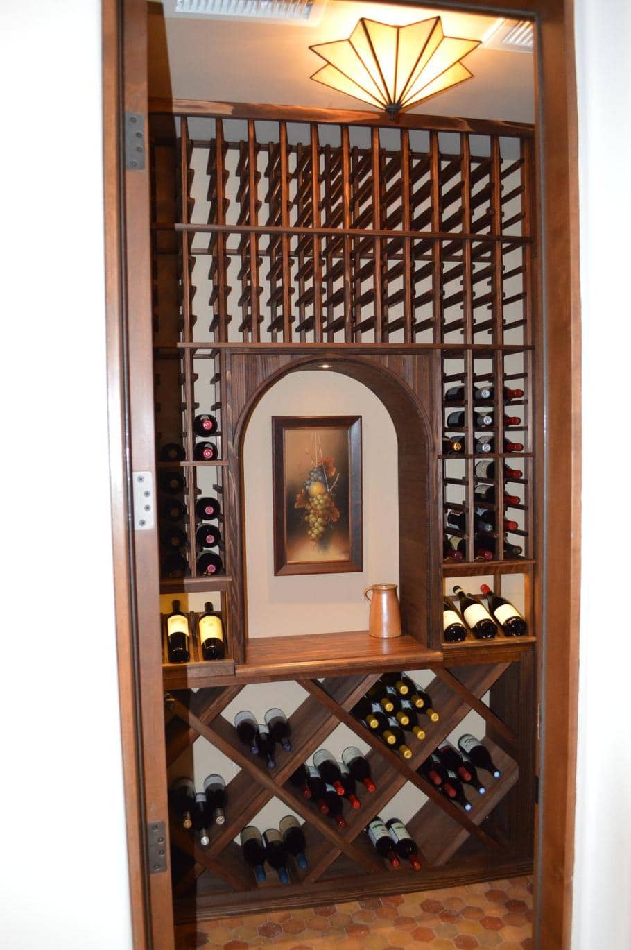 custom wine cellar door Miami Builders