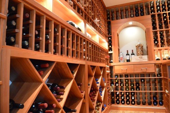 Left Wall Wine Racks Designed for a Miami Home