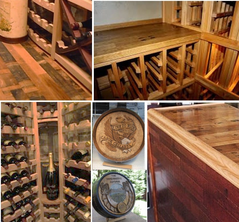 Miami Home Wine Cellar Design with Wine Barrel Features