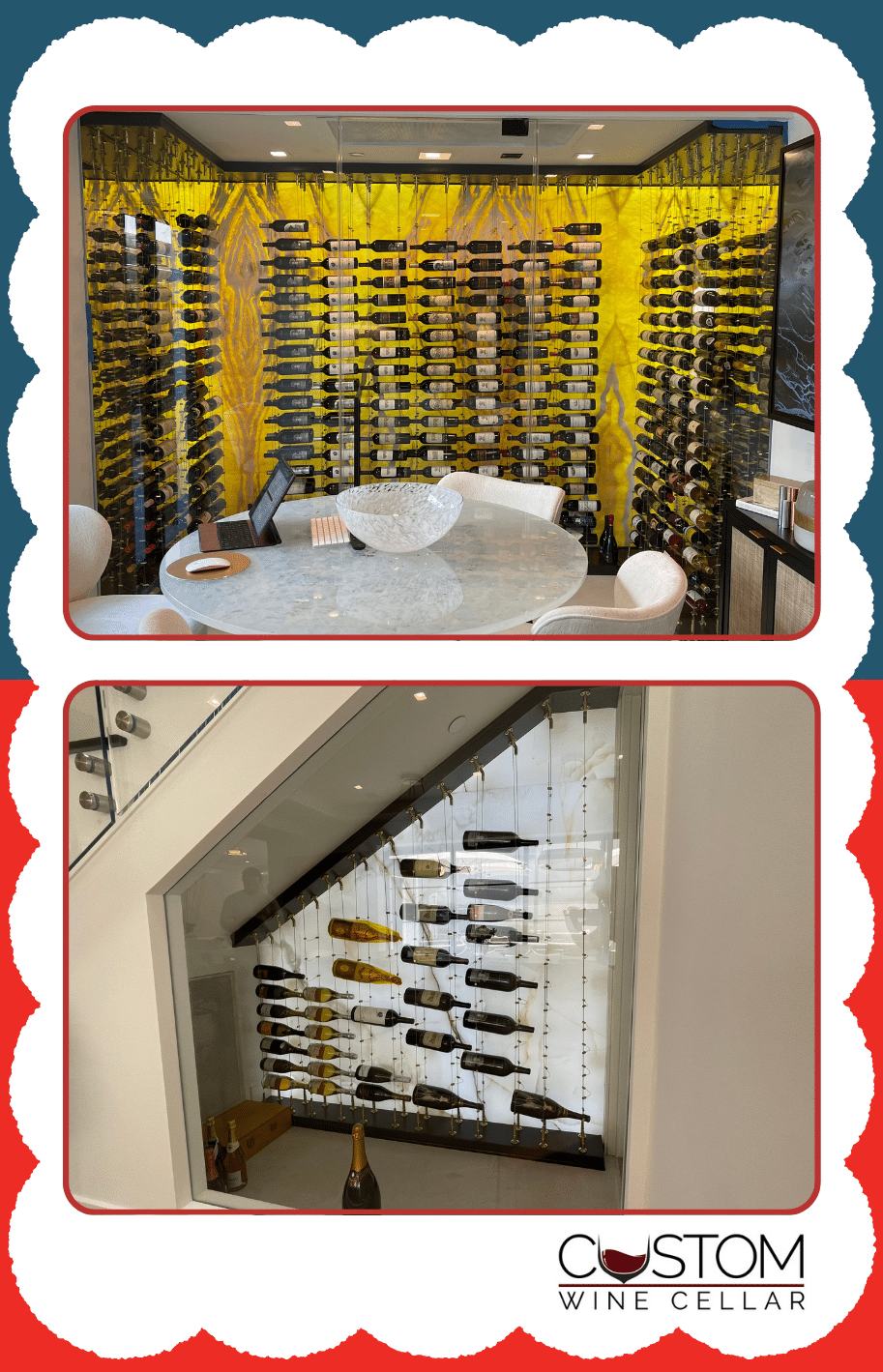 Custom Modern Wine Cellars in Miami
