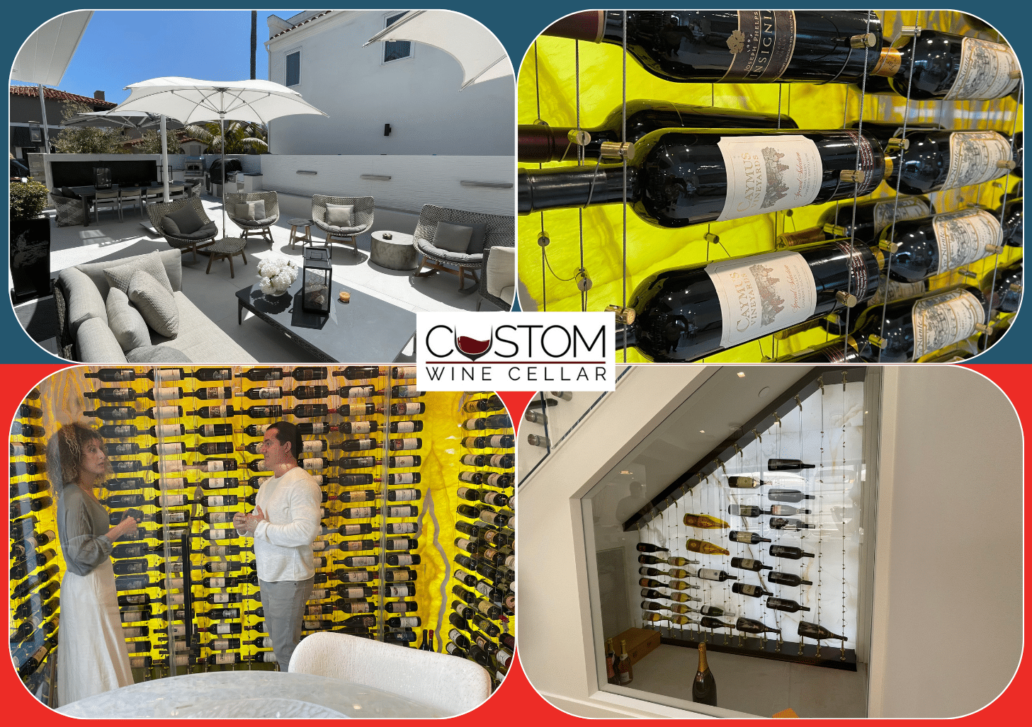 custom modern wine cellars built in Coral Gables, Miami