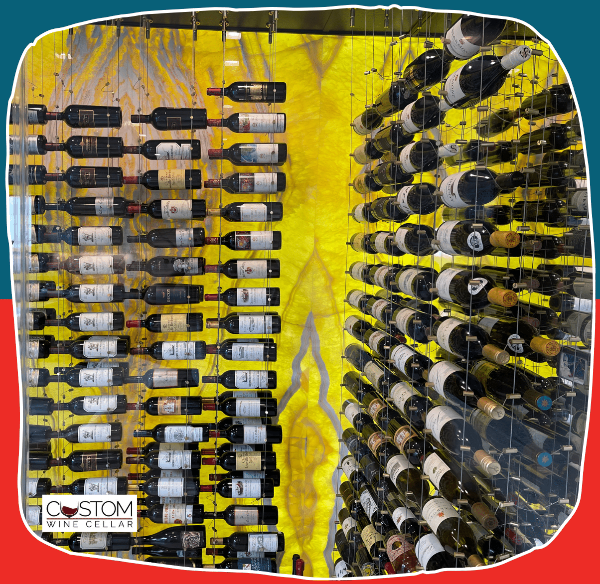 custom modern wine cellar