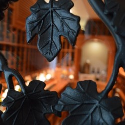 Wrought Iron Wine Cellar Door